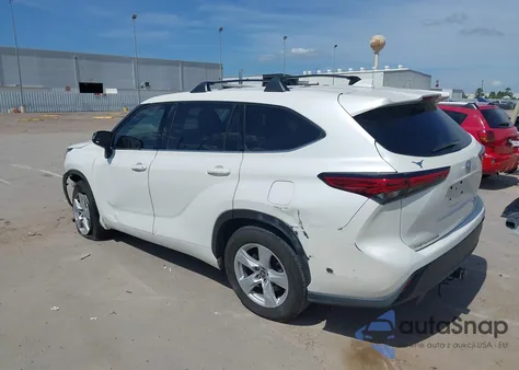 2021 Toyota Highlander L z USA, uszkodzony, nr VIN 5TDCZRAHXMS064223